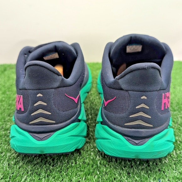 Hoka One One Clifton 8 Shoes Women's 8 B Medium Navy Teal Daily Running Sneakers - Picture 6 of 10